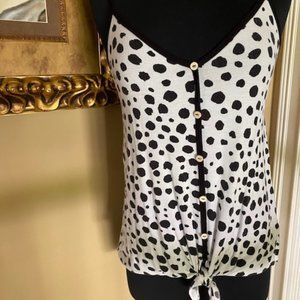 Animal Print Camisole/Spaghetti Strap Top Sz S